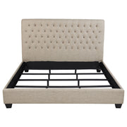Cama tapizada Chloe color avena