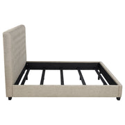 Cama tapizada Chloe color avena
