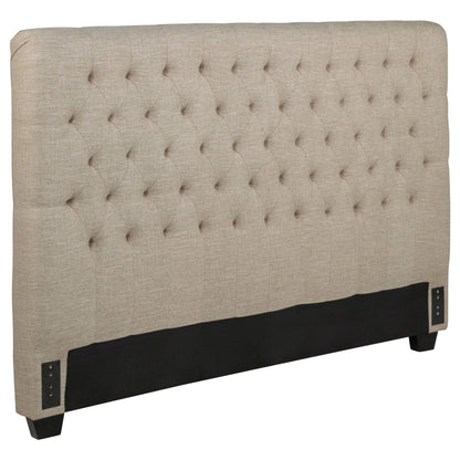 Chloe Upholstered  Panel Headboard Oatmeal
