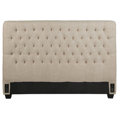 Chloe Upholstered  Panel Headboard Oatmeal