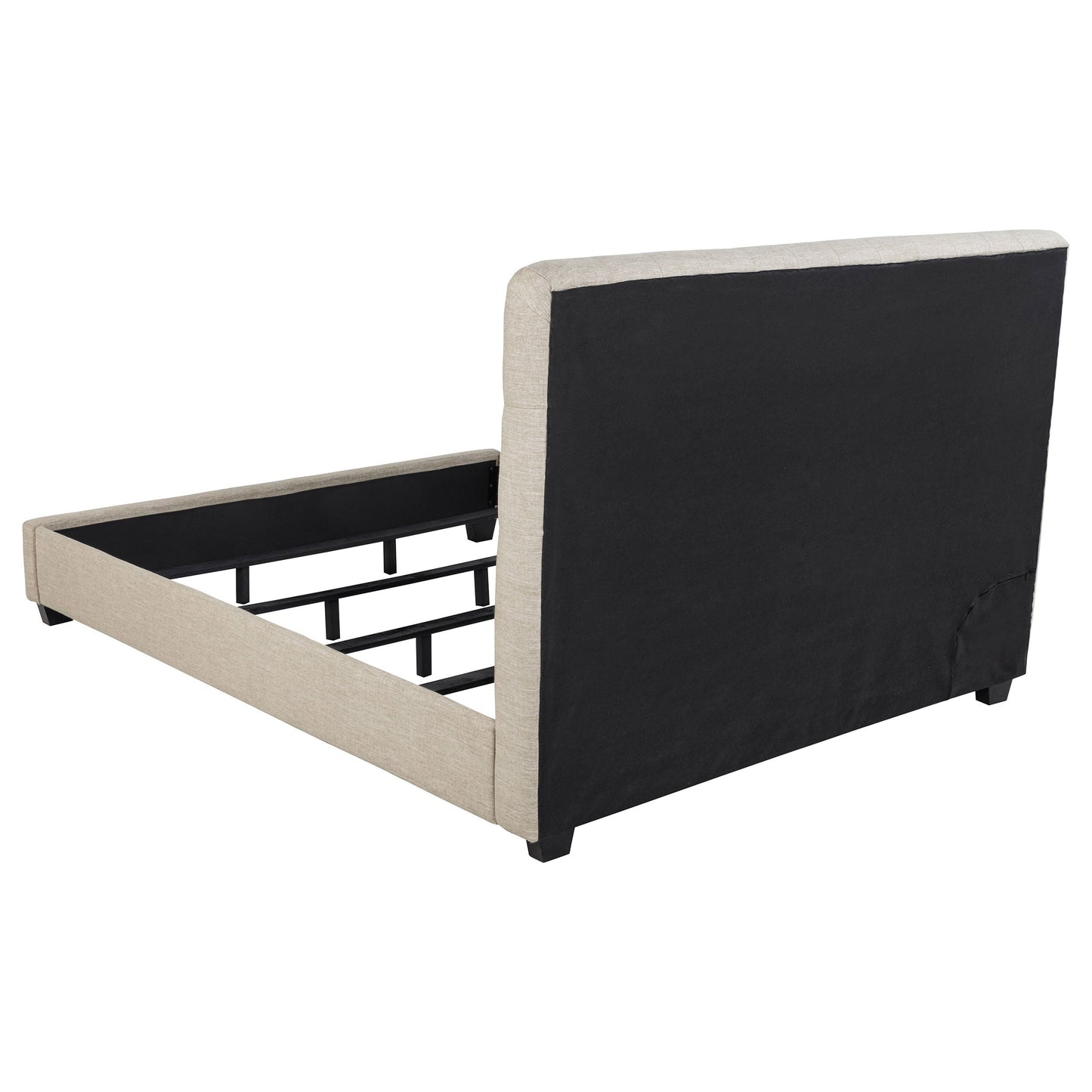 Cama tapizada Chloe color avena