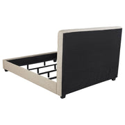 Cama tapizada Chloe color avena