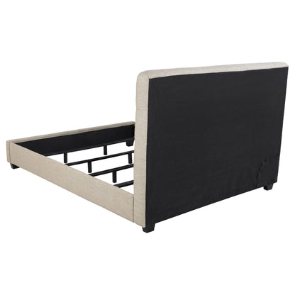 Cama tapizada Chloe color avena