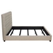 Cama tapizada Chloe color avena