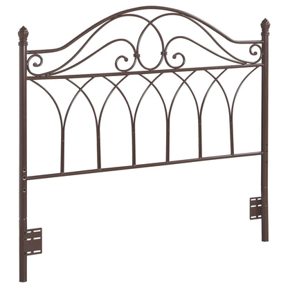 Zola Metal or Open Frame Headboard Brown
