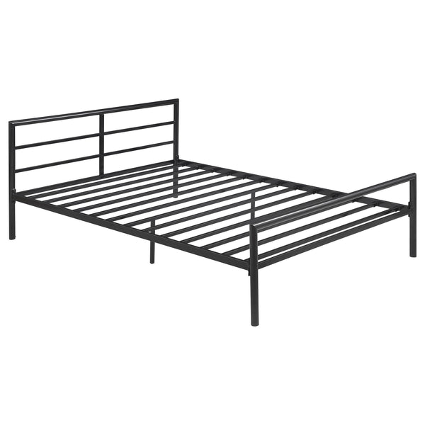 Cama Fisher de estructura abierta de metal color bronce
