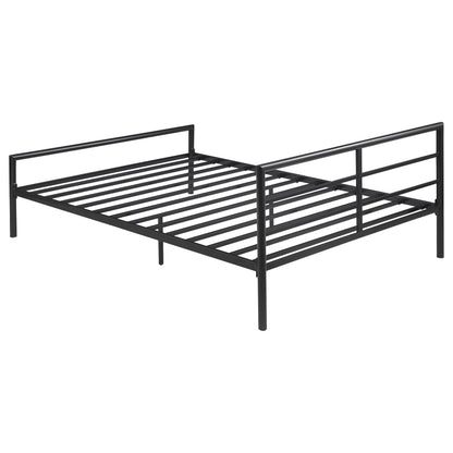 Cama Fisher de estructura abierta de metal color bronce