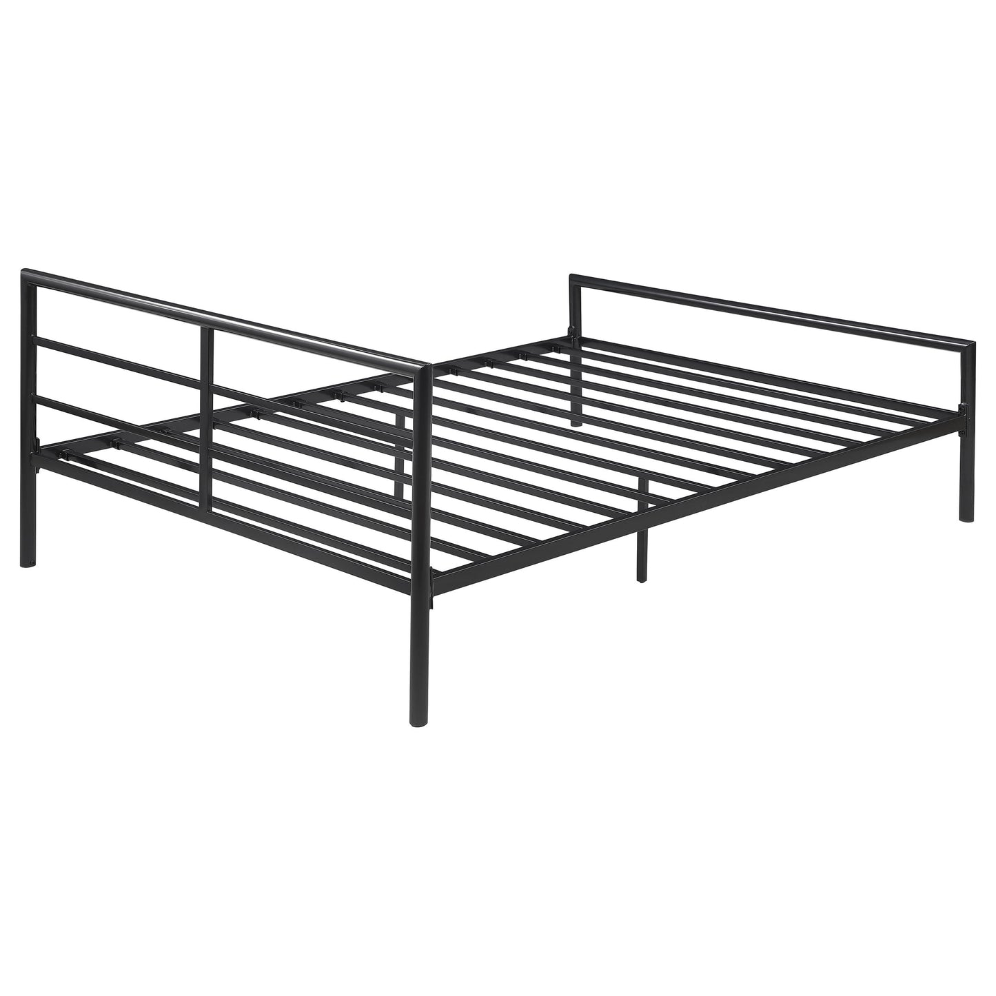 Cama Fisher de estructura abierta de metal color bronce
