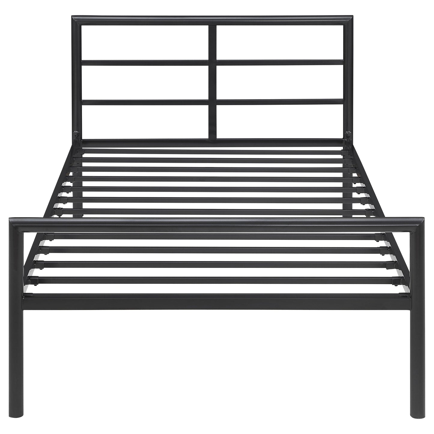 Cama Fisher de estructura abierta de metal color bronce
