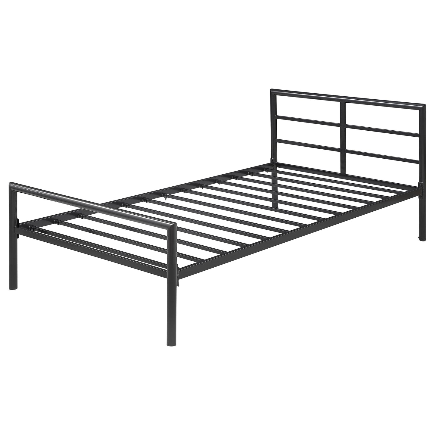 Cama Fisher de estructura abierta de metal color bronce