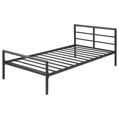 Cama Fisher de estructura abierta de metal color bronce