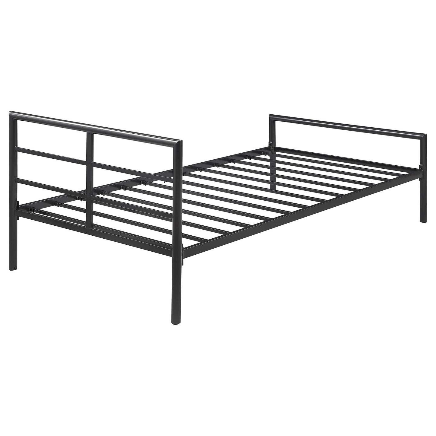 Cama Fisher de estructura abierta de metal color bronce
