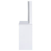 Tocador Harvey con taburete elevable blanco