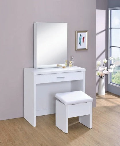 Harvey 2-piece Vanity Set with Lift-Top Stool - Canales Furniture
