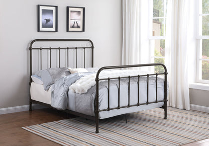 Livingston Metal  Open Frame Bed Dark Bronze