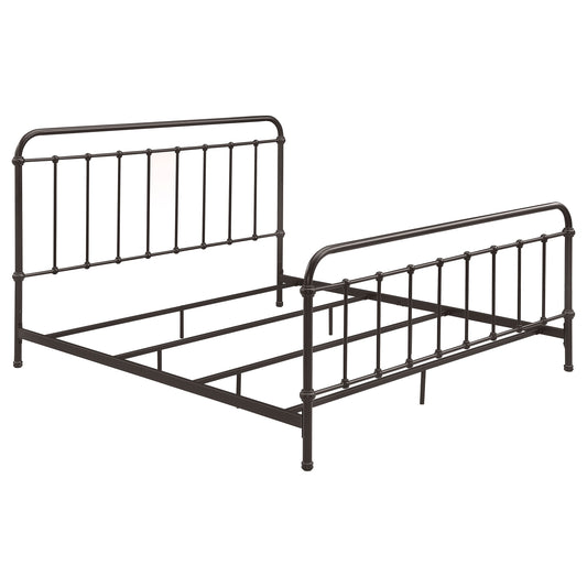 Livingston Metal  Open Frame Bed Dark Bronze