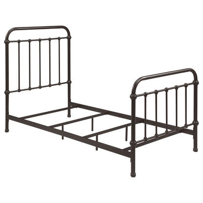 Livingston Metal  Open Frame Bed Dark Bronze