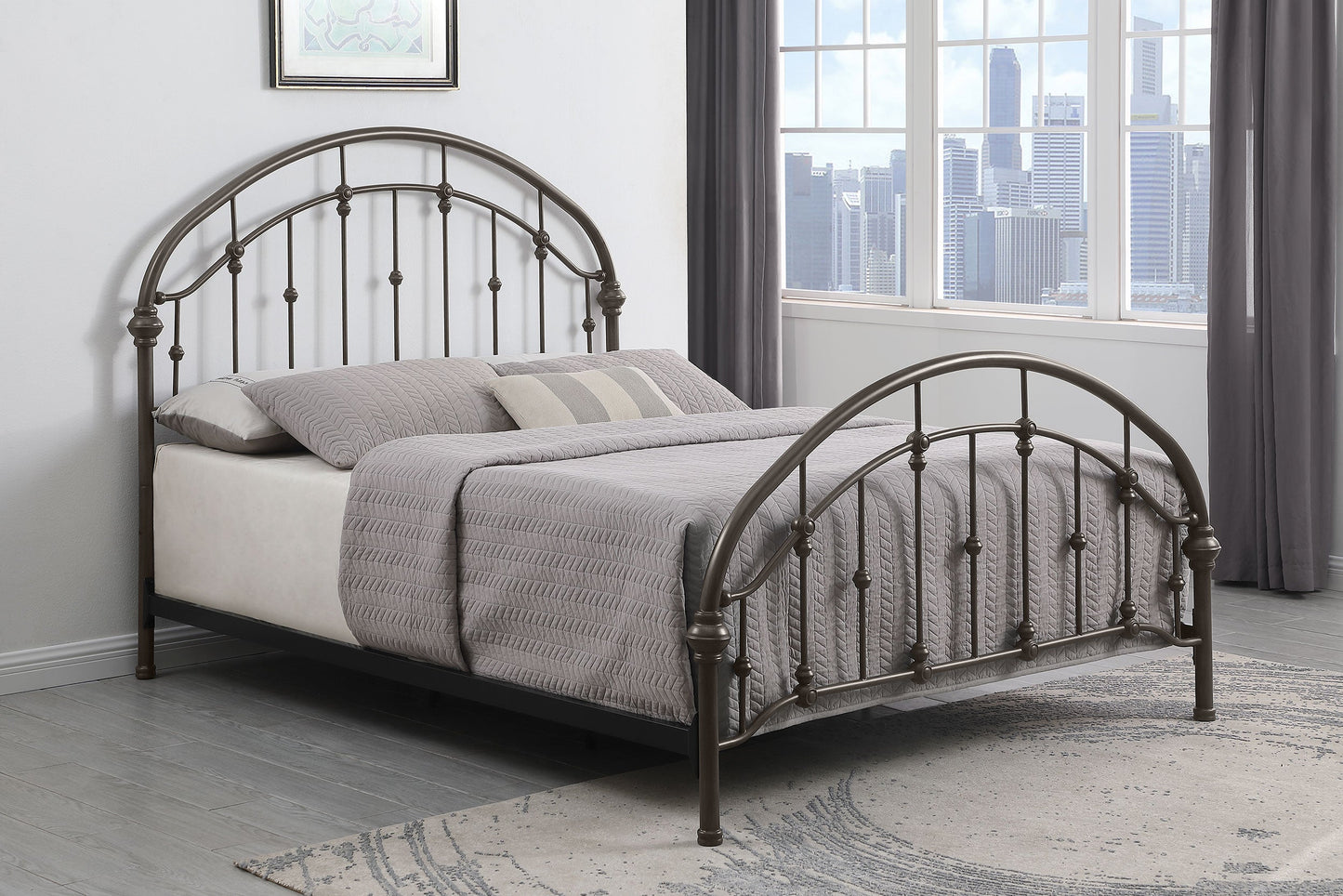 Rowan Metal Open Frame Bed – Vintage Style, Built to Last