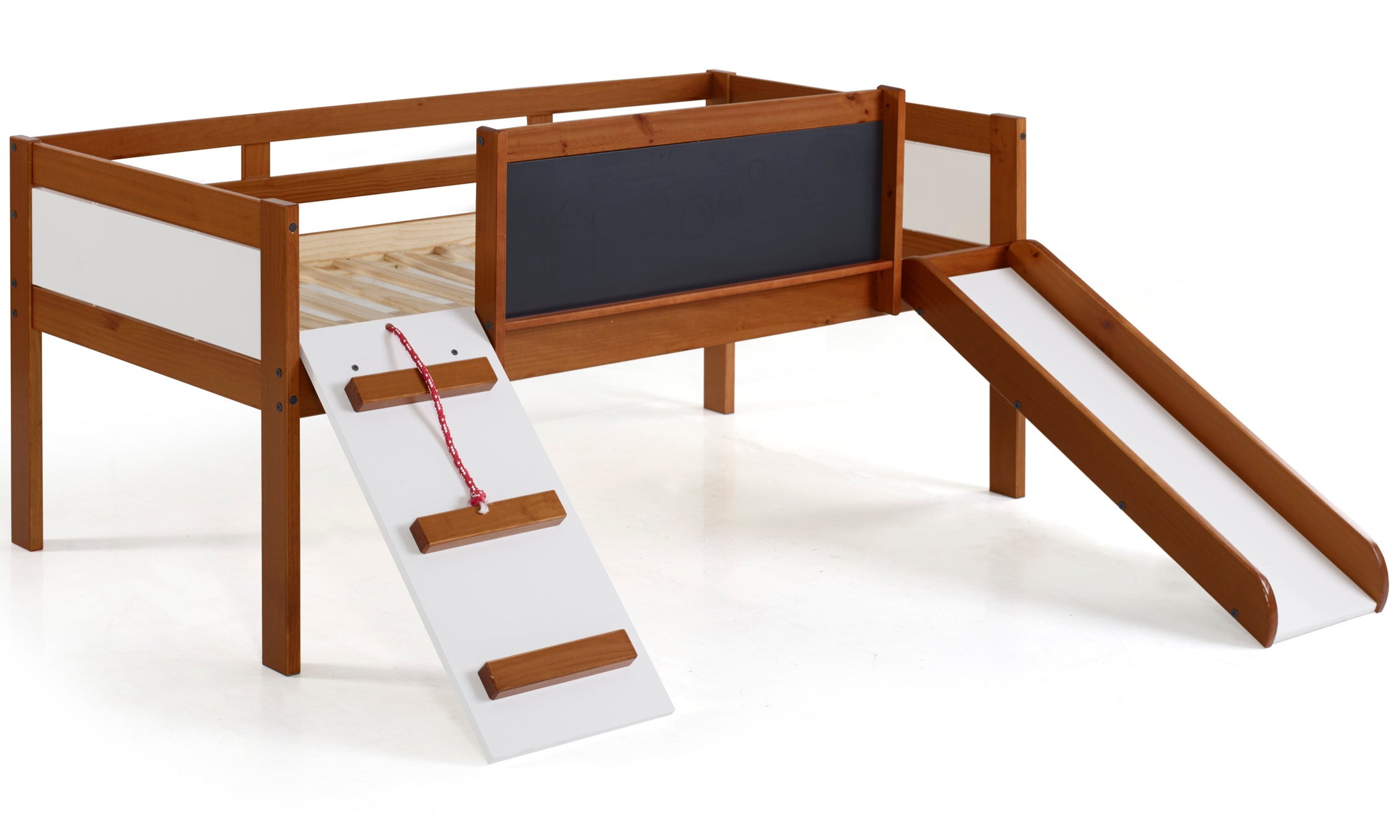 Twin Art Play Junior Low Loft Bed + FREE Twin Mattress