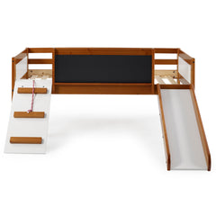 Twin Art Play Junior Low Loft Bed + FREE Twin Mattress