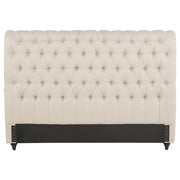 Devon 57-inch Upholstered Full Headboard Beige