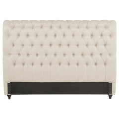 Devon 57-inch Upholstered Full Headboard Beige
