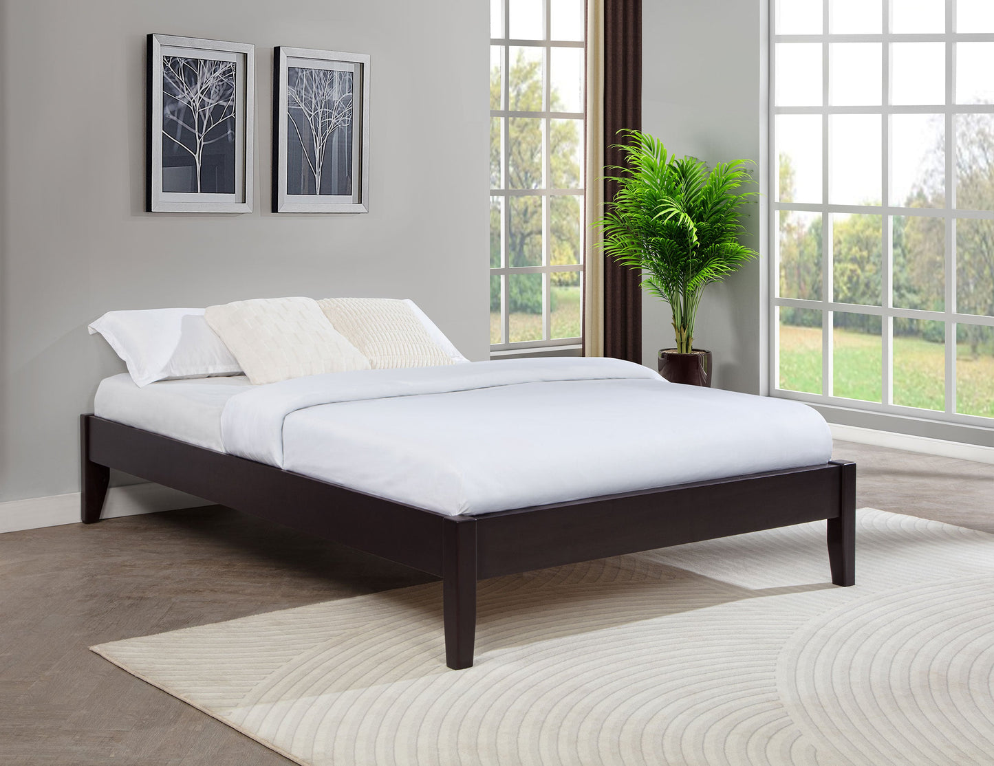 Cama de plataforma universal Hounslow negra
