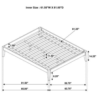 Cama de plataforma universal Hounslow negra
