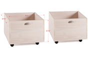 Art & Play Dual White Wash Junior Toy Boxes