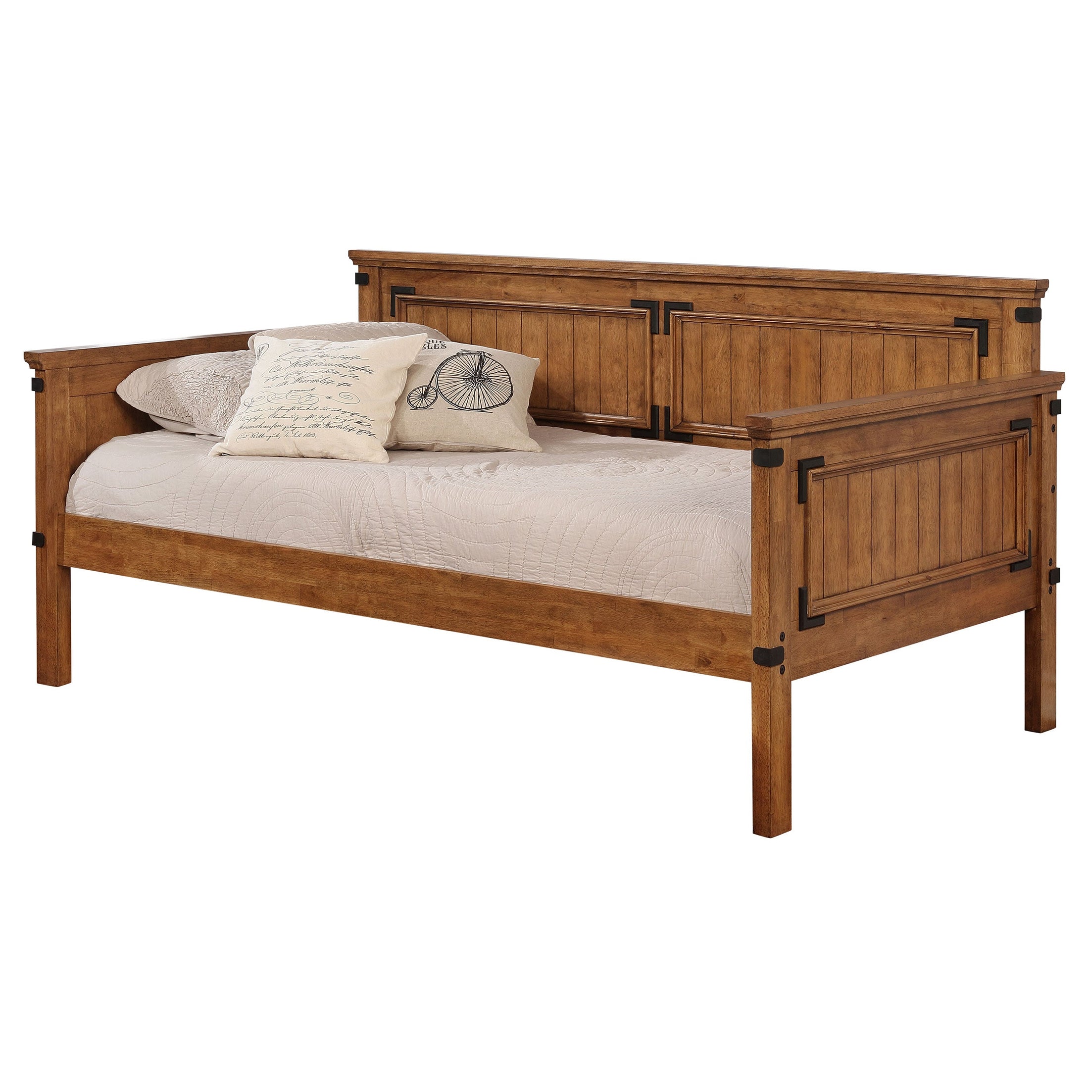 Sofá cama de madera Oakdale color miel rústico