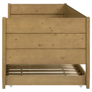 Calinda Wood Daybed With Trundle Natural