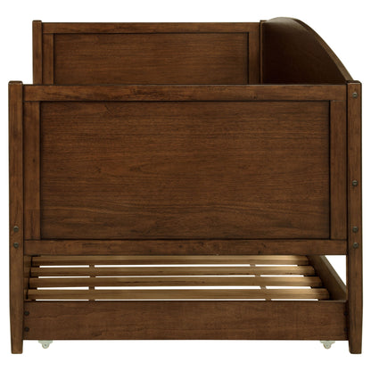 Bozeman Wood Daybed With Trundle Medium Walnut