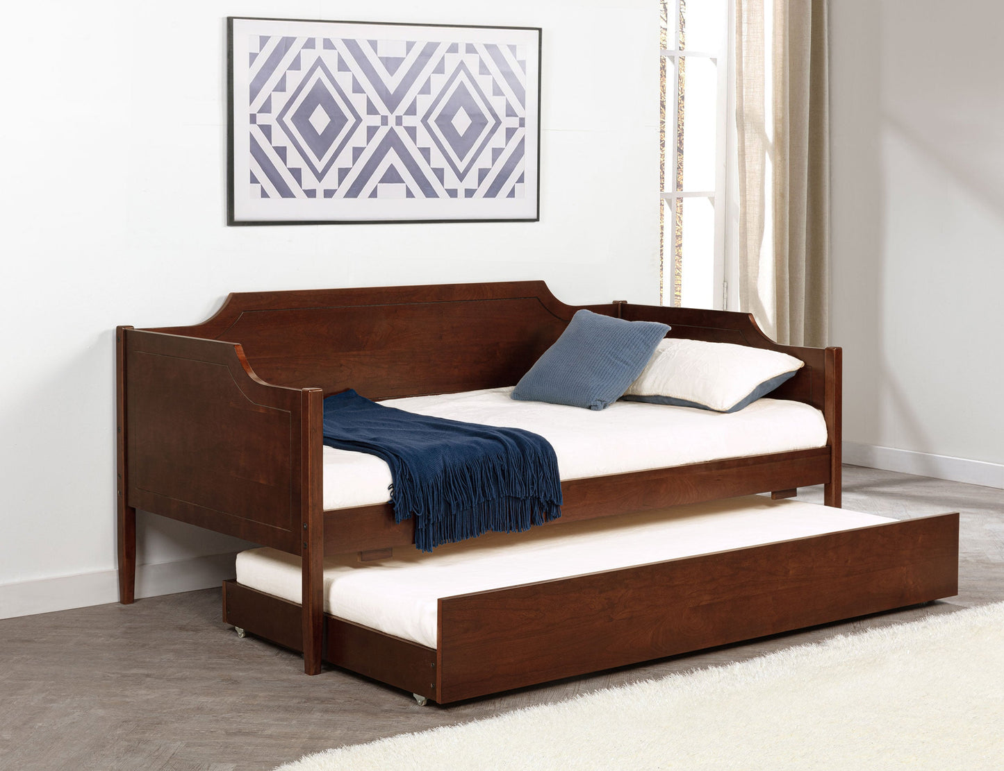 Redding Wood Daybed With Trundle Cherry