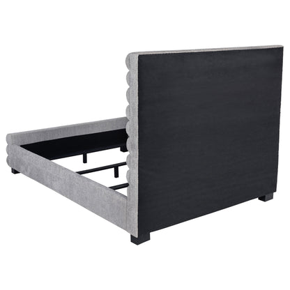 Patricia 58-inch Boucle Upholstered  Bed Grey