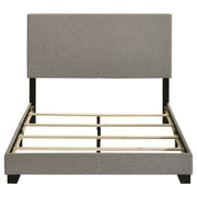 Dorian Fabric Upholstered Panel Bed Taupe