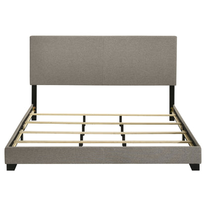 Dorian Fabric Upholstered Panel Bed Taupe