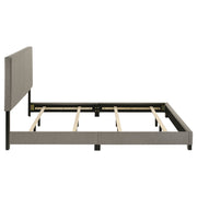 Dorian Fabric Upholstered Panel Bed Taupe