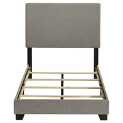 Dorian Fabric Upholstered Panel Bed Taupe