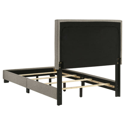 Dorian Fabric Upholstered Panel Bed Taupe