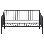 Cama de día de metal Newbury con estructura de cama en negro mate