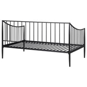 Cama de día de metal Newbury con estructura de cama en negro mate