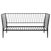 Estructura de cama de día de metal Richland en negro mate