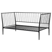 Estructura de cama de día de metal Richland en negro mate