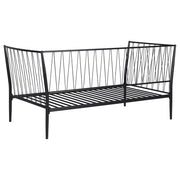 Estructura de cama de día de metal Richland en negro mate