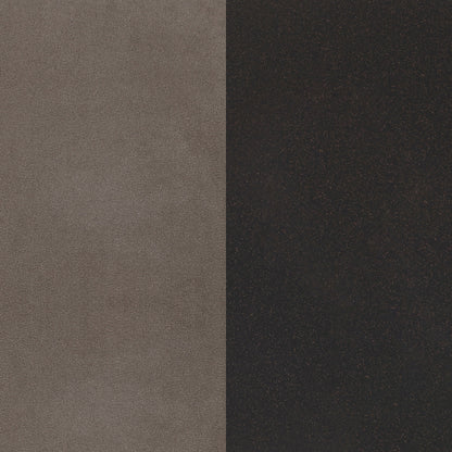 Livingston Microfiber Upholstered Bench Brown and Bronze