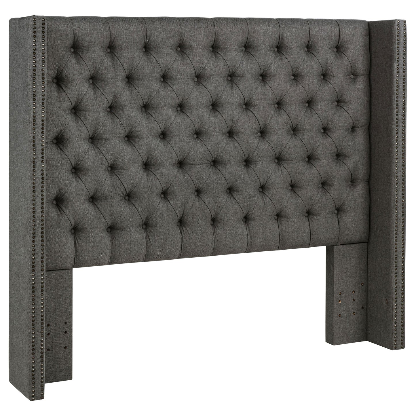 Bancroft Upholstered  Wingback Headboard Grey