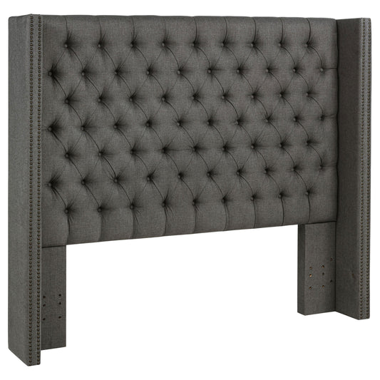 Bancroft Upholstered  Wingback Headboard Grey