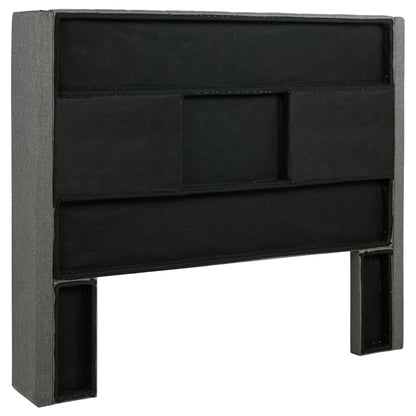 Bancroft Upholstered  Wingback Headboard Grey