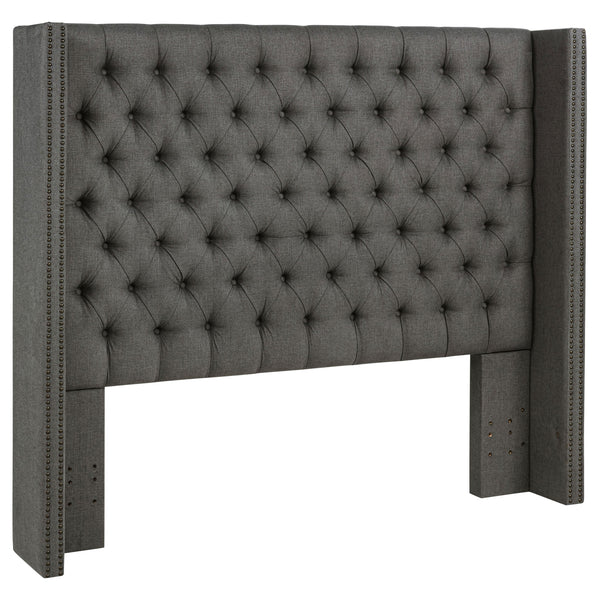 Bancroft Upholstered  Wingback Headboard Grey