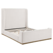 Cama de trineo tapizada Nala color crema
